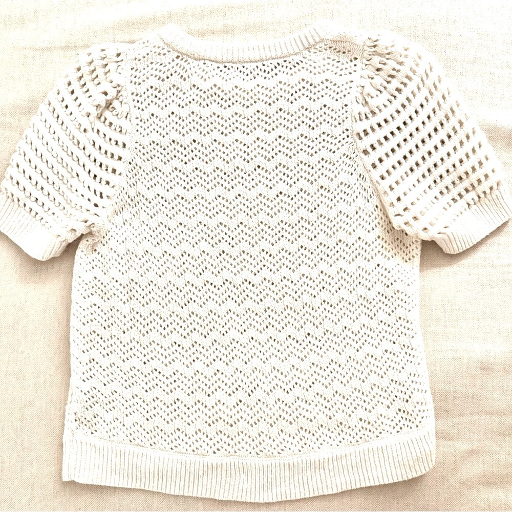 Madewell Atwater Crochet Sweater Tee - Picture 7 of 8